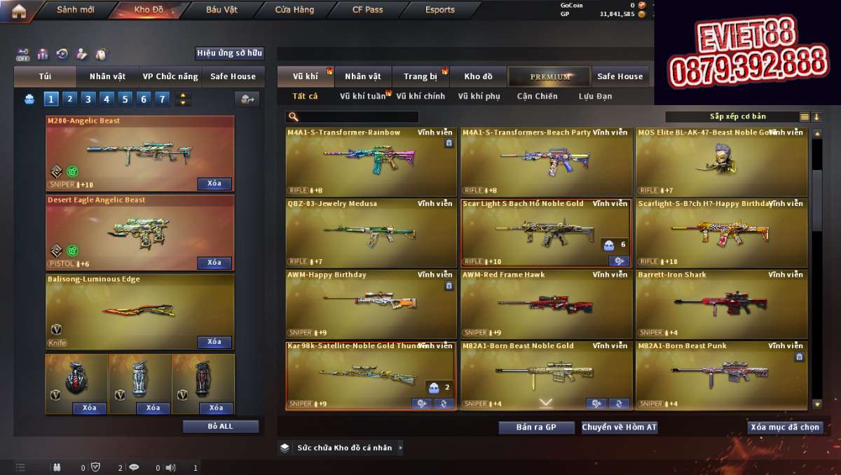 shop acc cf uy tin gia re